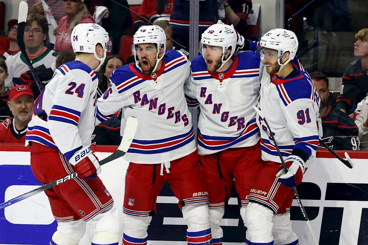 Rangers look to close out Hurricanes after suffering 1st loss of Stanley Cup Playoffs