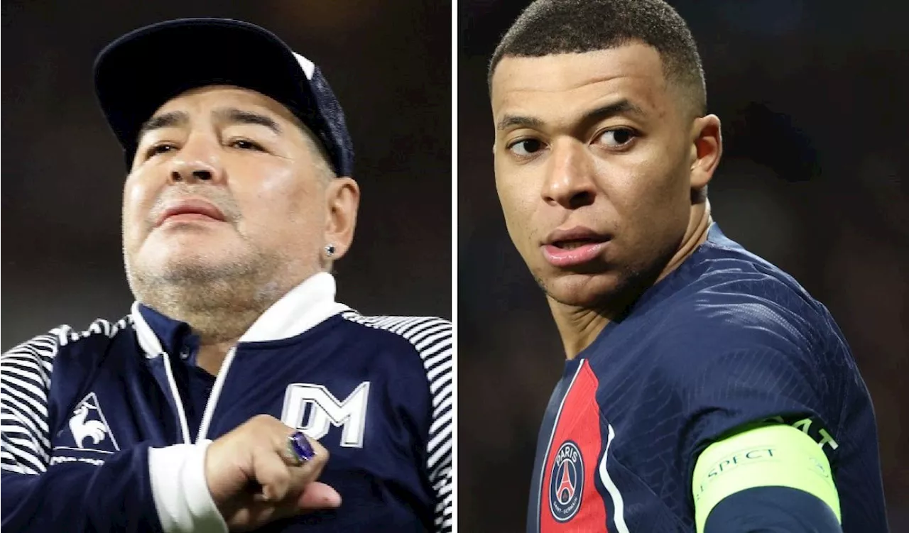 Maradona hizo una predicción de Mbappé que está a punto de cumplirse