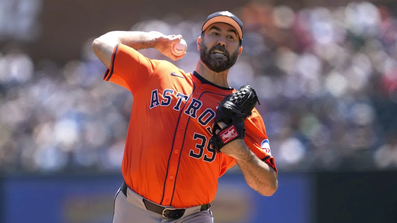 Justin Verlander dominates former team as Houston Astros rout Detroit Tigers 9-3