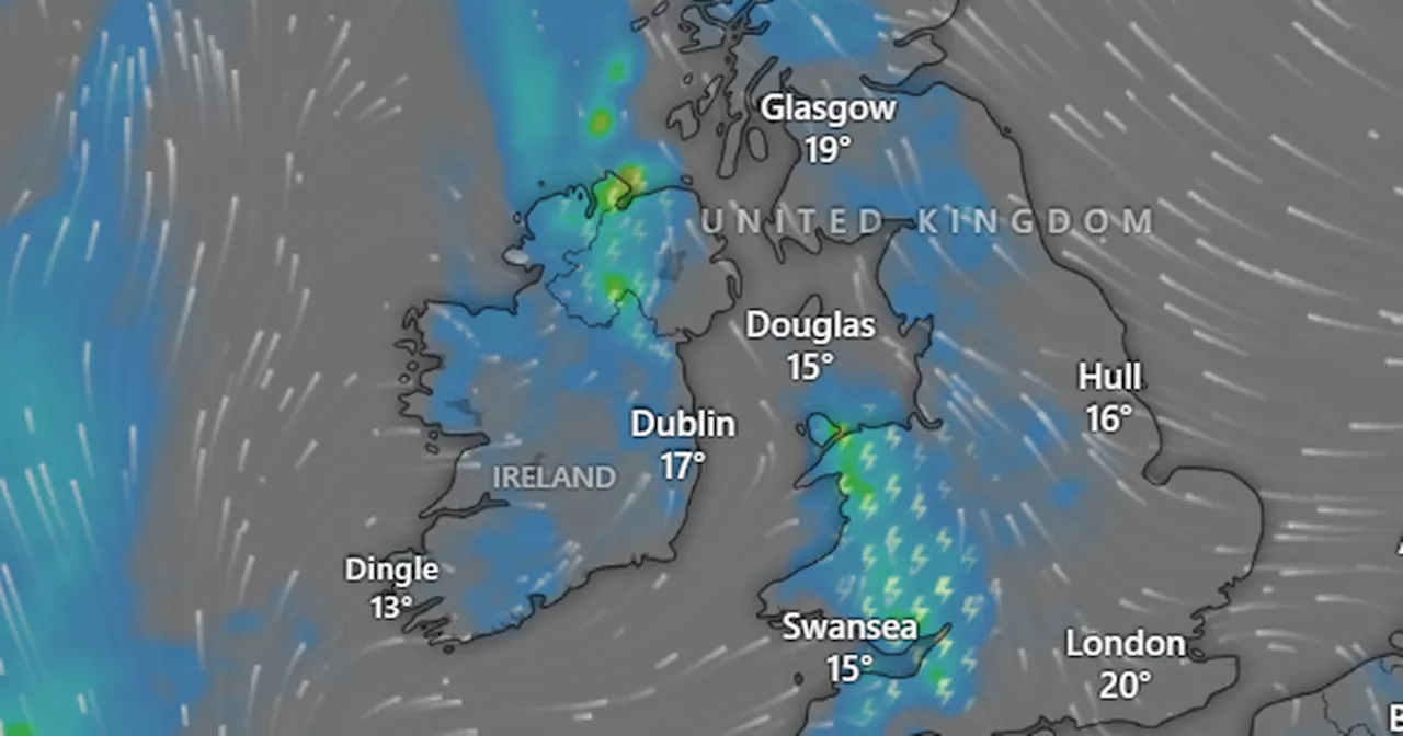 Track thunderstorms across NI as weather warning comes into effect