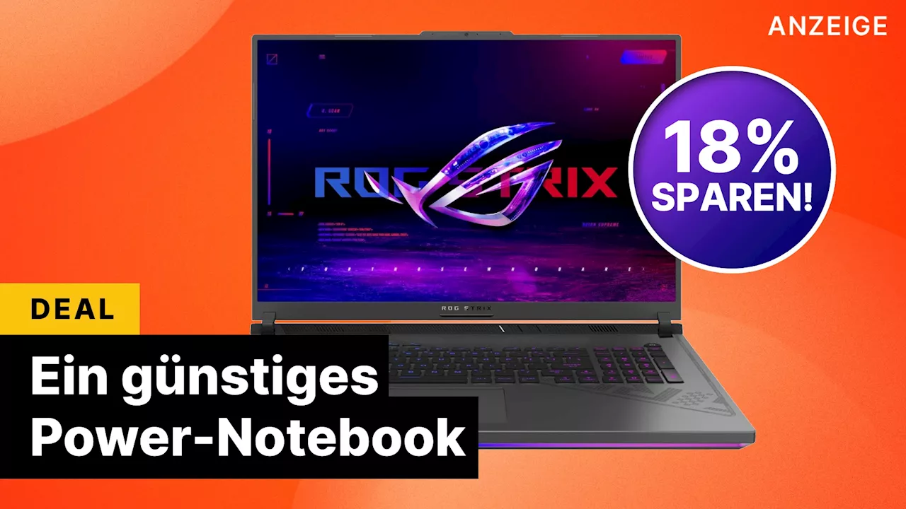 Ergattert jetzt den mächtigen Asus Rog Strix G18 Gaming-Laptop im Sonderangebot!