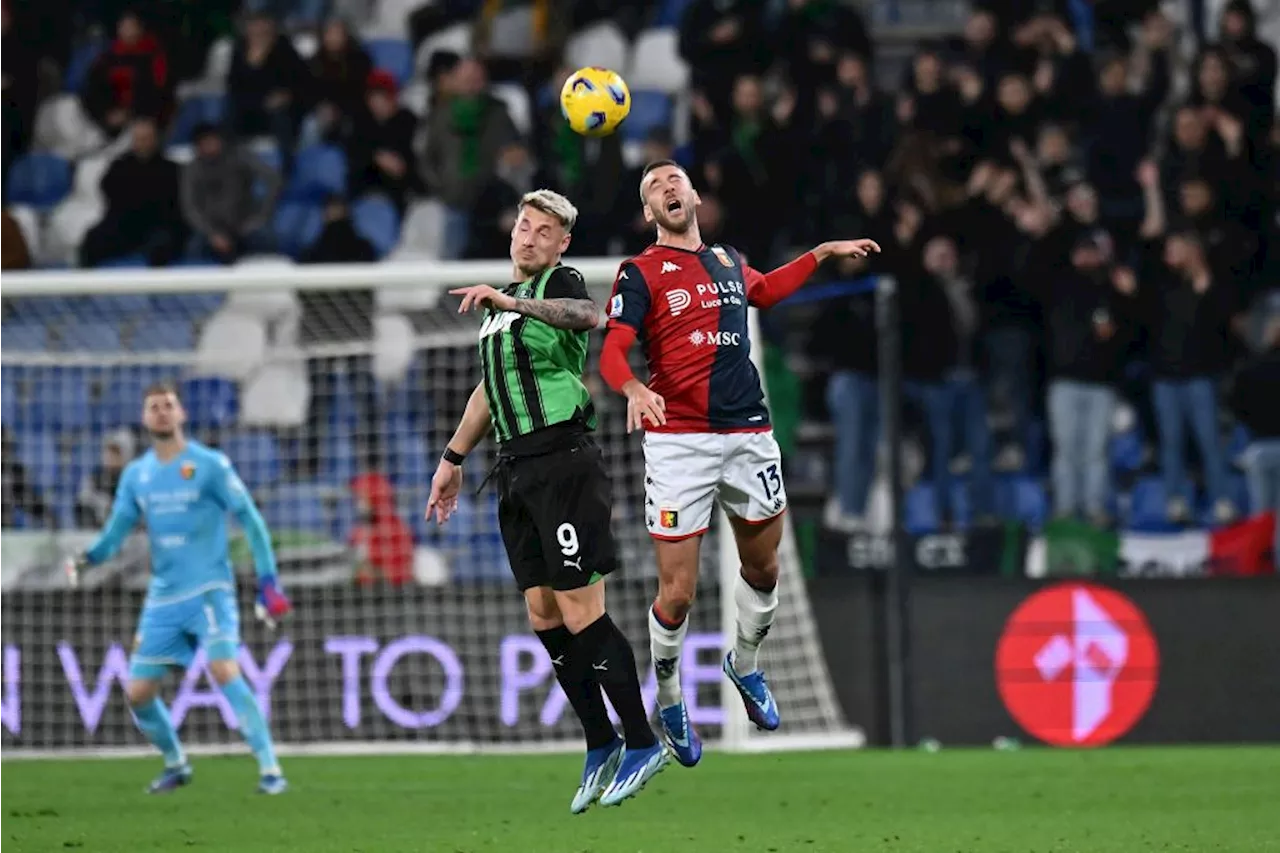 Pronostico Genoa-Sassuolo quote della 36ª giornata di Serie A