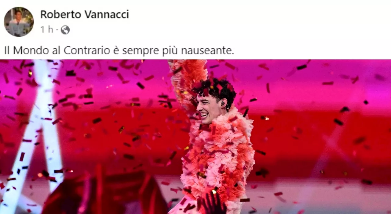 Nemo vince l'Eurovision, Vannacci: «Il Mondo al Contrario è sempre più nauseante»