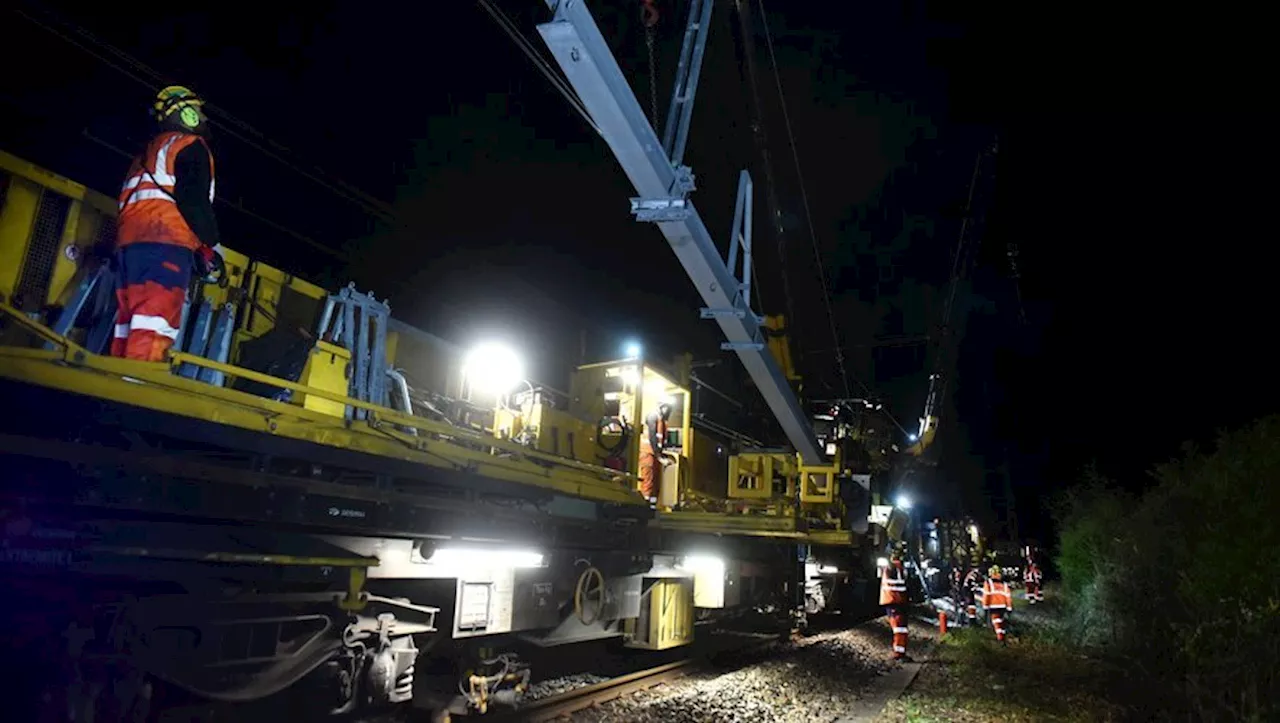 Travaux de voie entre Cahors et Caussade