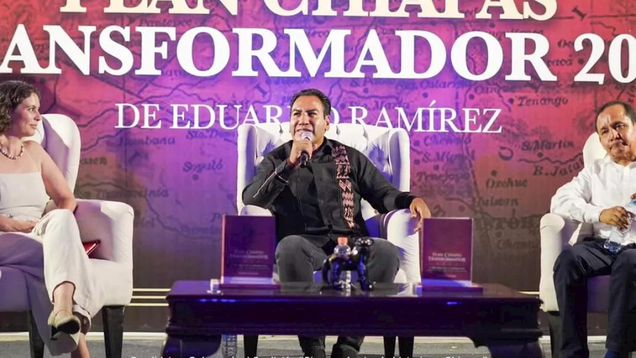 Presenta Eduardo Ramírez su libro Plan Chiapas Transformador