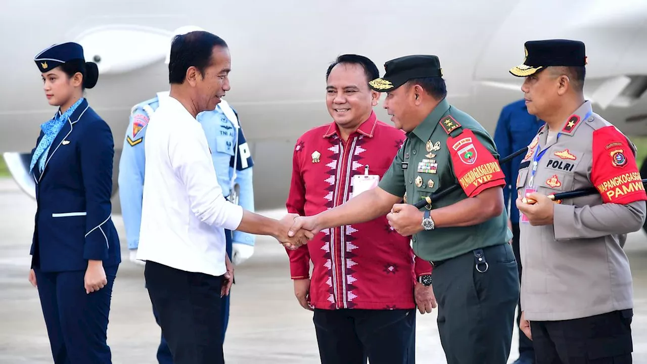 Jokowi Tiba di Sultra, Bakal Kunjungi Muna - Kolaka Utara dan Konawe