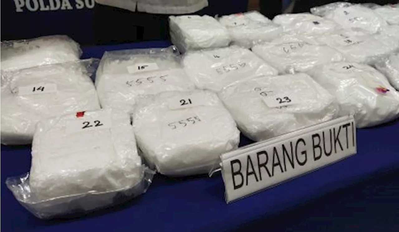 Polda Sulteng Gagalkan Peredaran 15,5 Kilogram Sabu