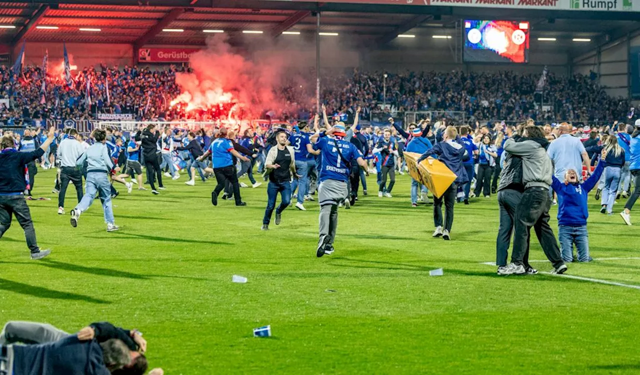 Skandal statt Aufstiegs-Jubel: Kiel-Fan attackiert Düsseldorf-Torwart