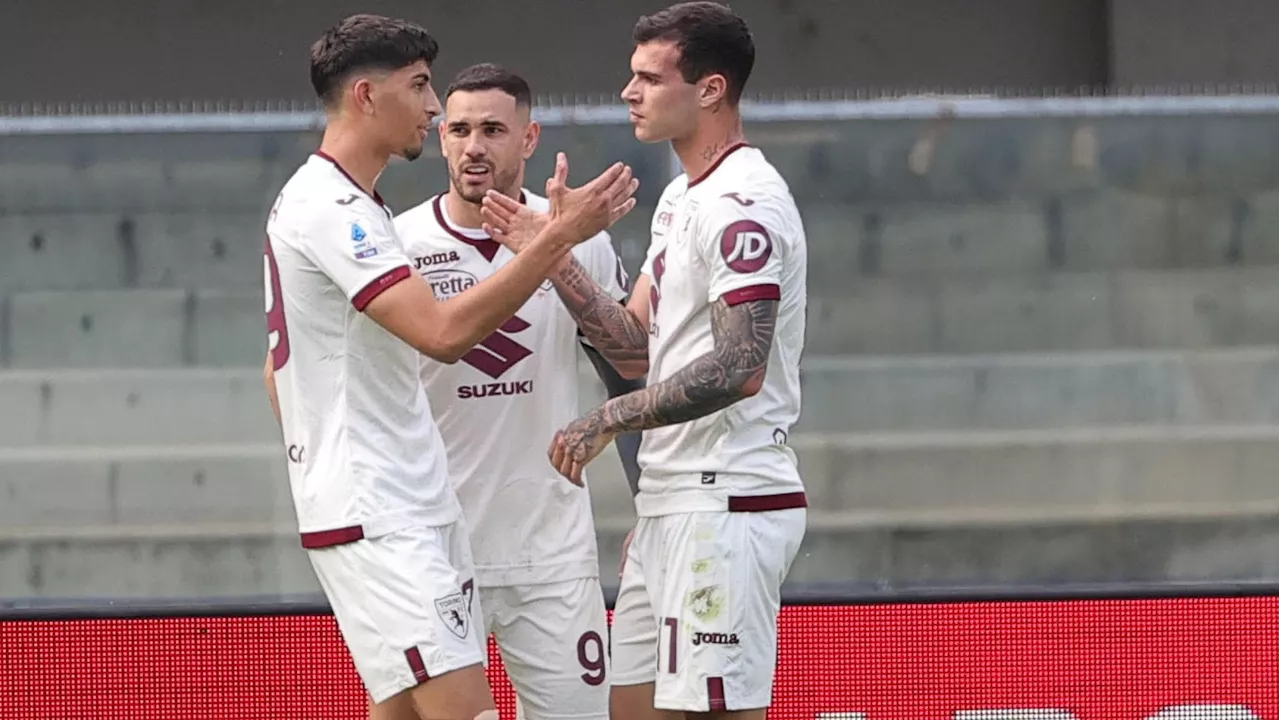 Verona-Torino 1-2: rimonta granata con Savva e Pellegri