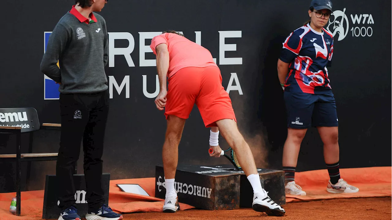 Express-Ausraster bei Tennis-Turnier in Rom: Stefanos Tsitsipas verliert nach fünf Minuten die Nerven