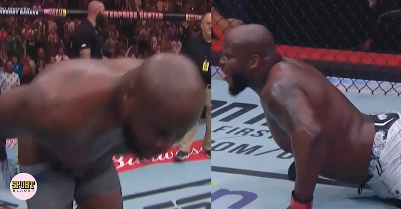 Märkliga UFC-bilderna: Derrick Lewis med naket firande