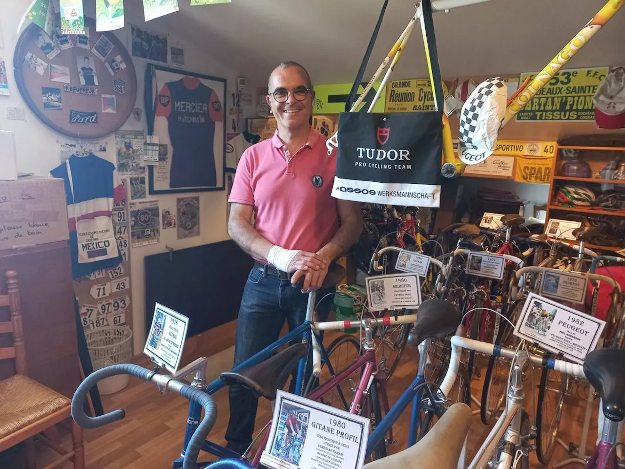 Saintes : le petit musée de Jean-Luc Petit, un concentré de l’histoire du cyclisme