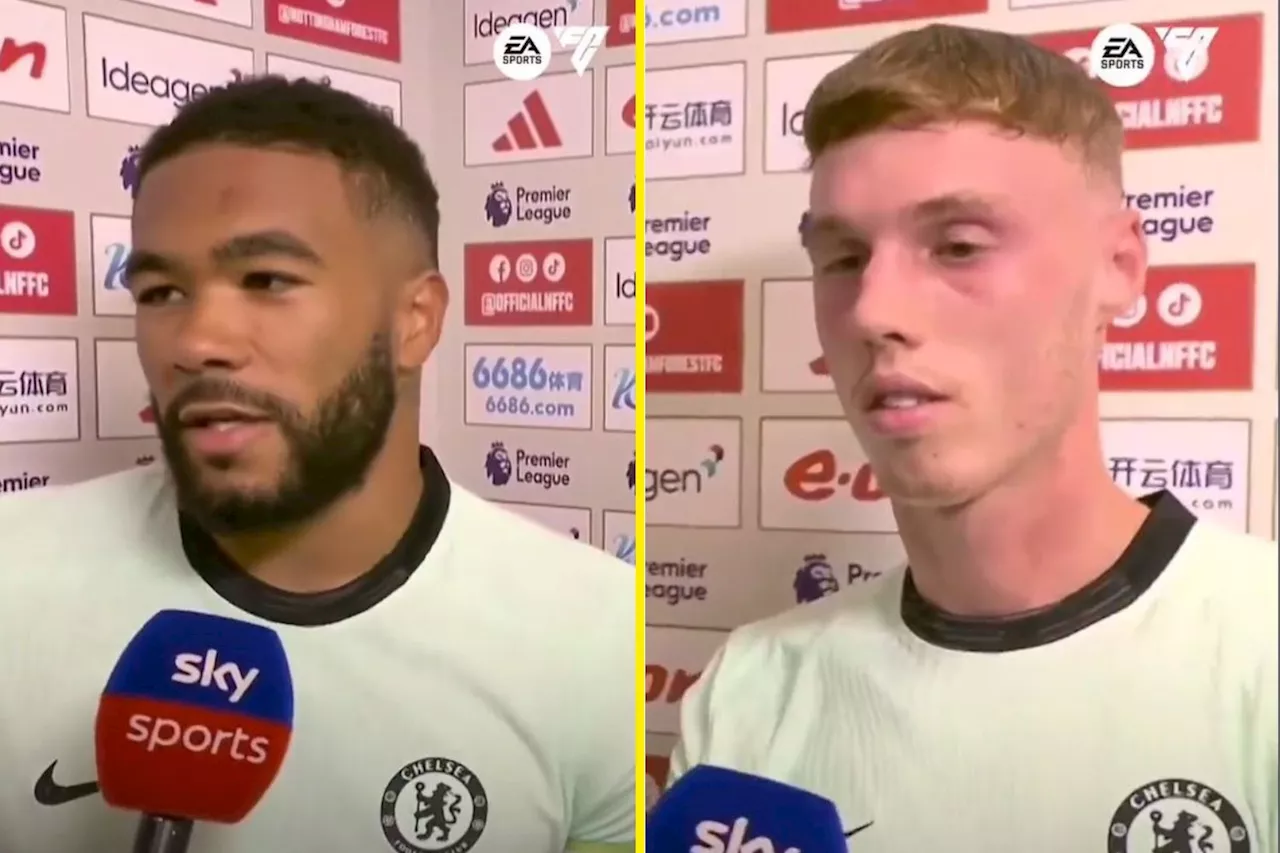 Cole Palmer disagrees with Reece James’ opinion during live TV interview after Chelsea win...