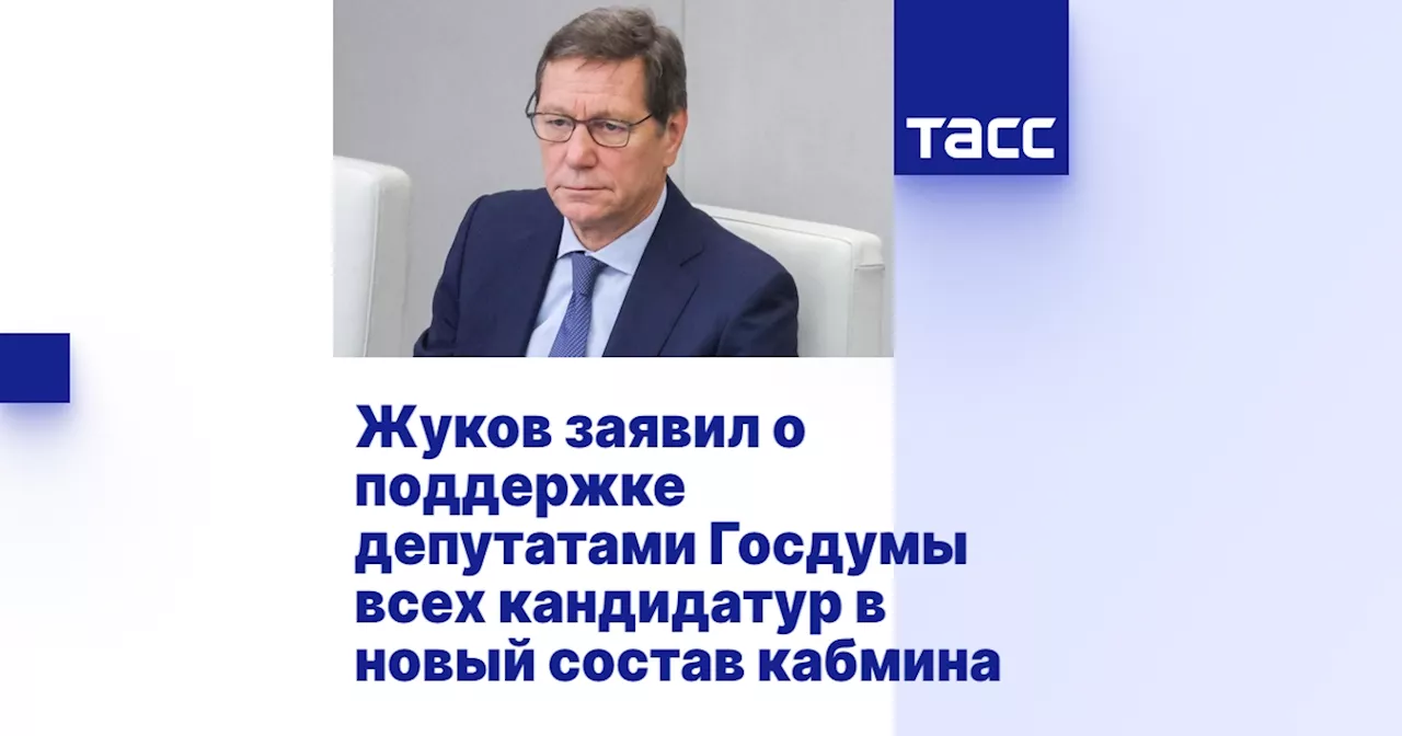 Жуков заявил о поддержке депутатами Госдумы всех кандидатур в новый состав кабмина