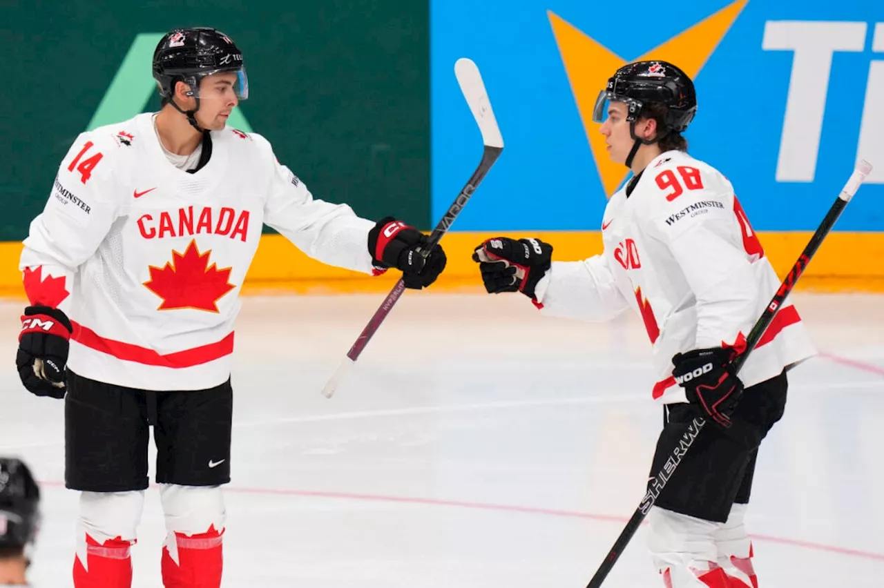 Bedard’s 3-point effort leads Canada past Denmark 5-1 at hockey worlds