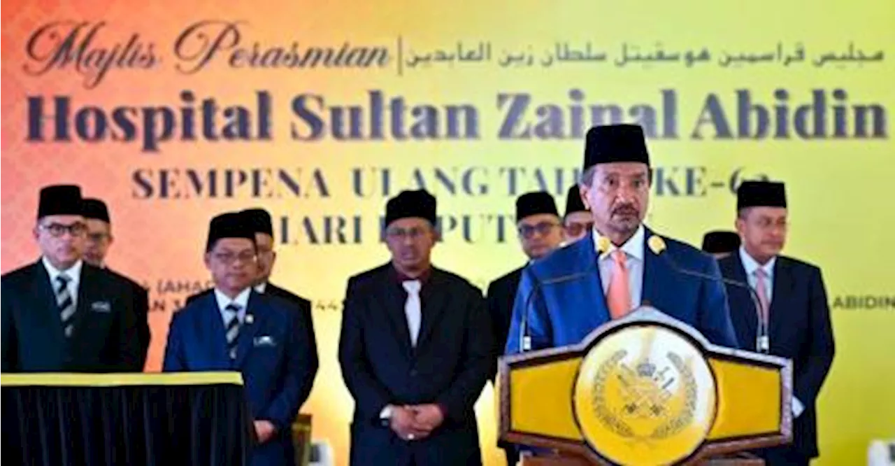 Terengganu Sultan officiates Sultan Zainal Abidin Hospital