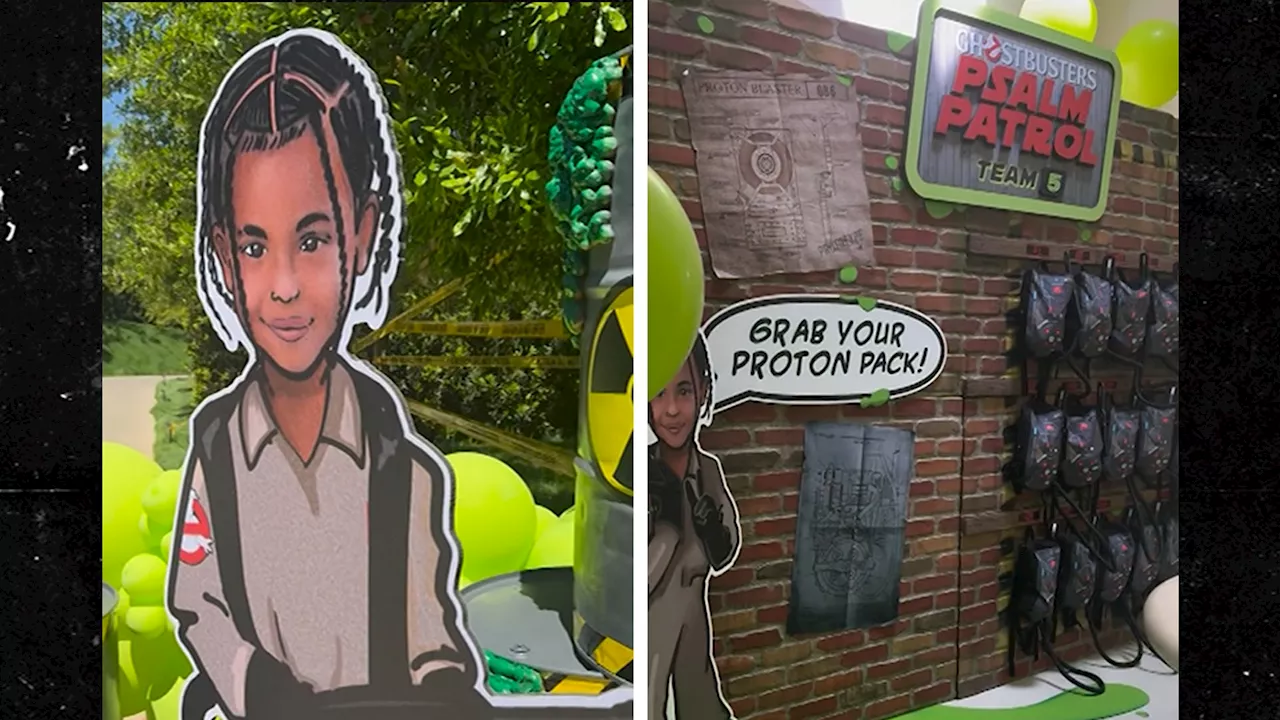 Kim Kardashian Throws Son Psalm 'Ghostbusters'-Themed Birthday Party