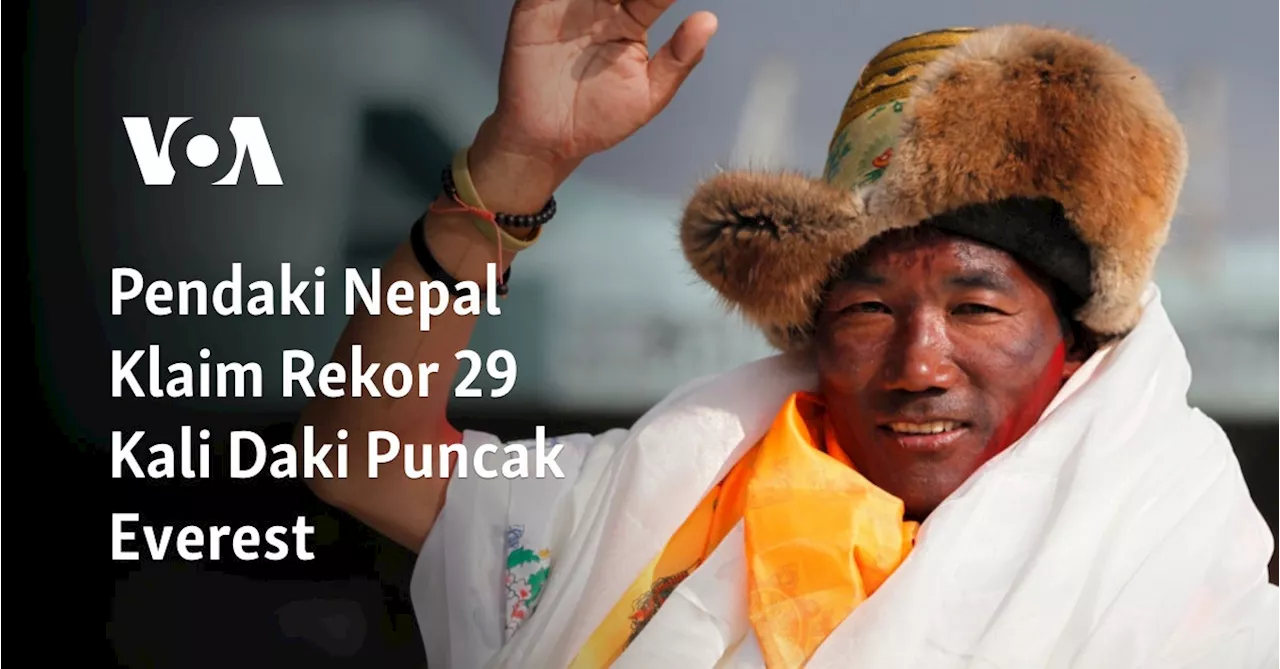 Pendaki Nepal Klaim Rekor 29 Kali Daki Puncak Everest