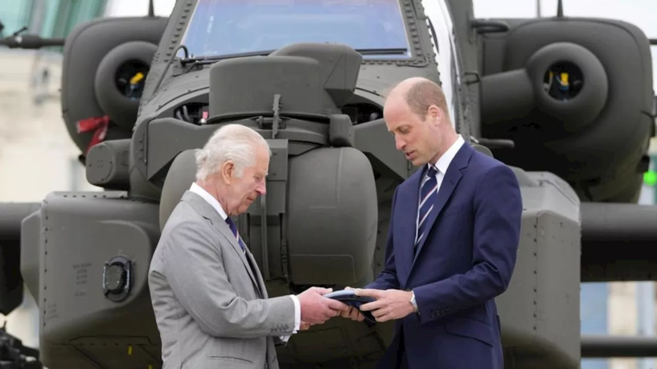 King Charles appoints Prince William Colonel-in-Chief of the Army Air Crops