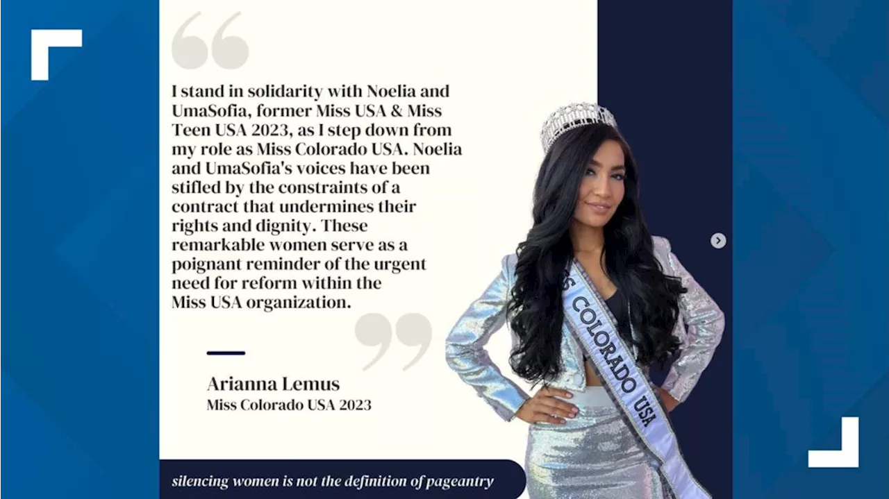 Miss Colorado resigns days after Miss USA, Miss Teen USA quit their crowns