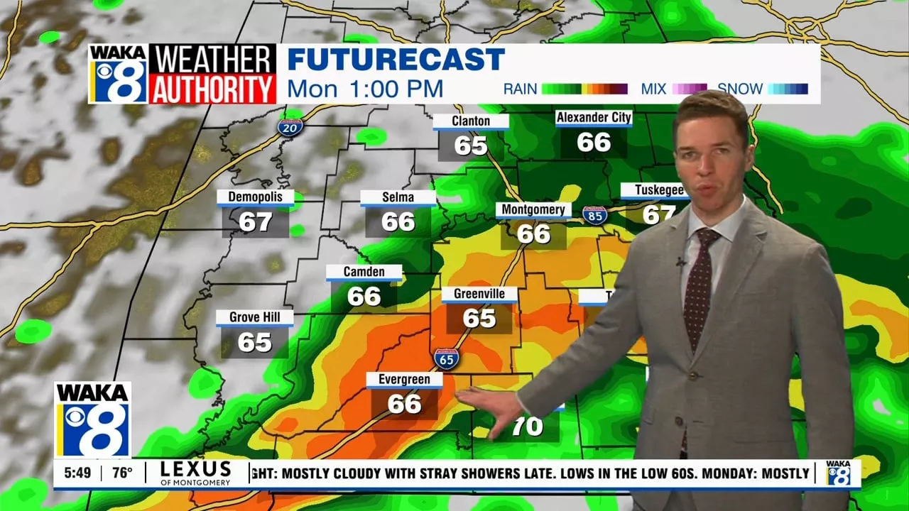 Heavy rain, strong to severe storms possible Monday, Tuesday