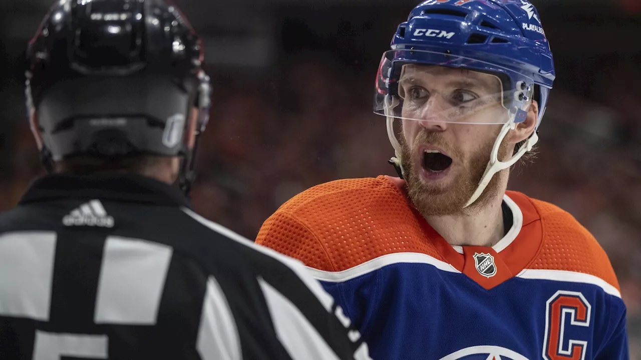 Canucks' Carson Soucy suspended 1 game for cross-checking Oilers star Connor McDavid in the face