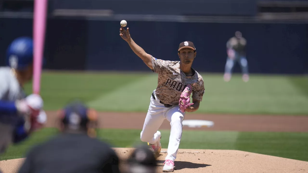 Darvish strikes out seven in seven dominant innings as Padres beat Dodgers 4-0