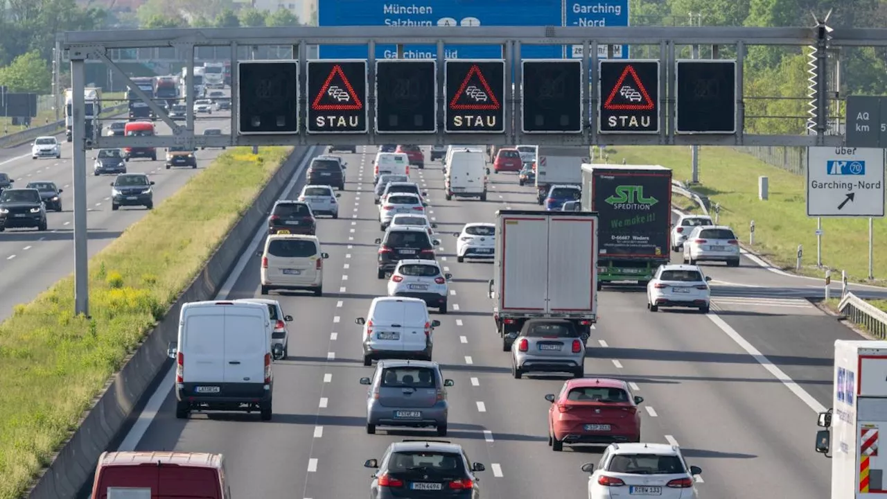 Staus zu Pfingsten in Bayern erwartet