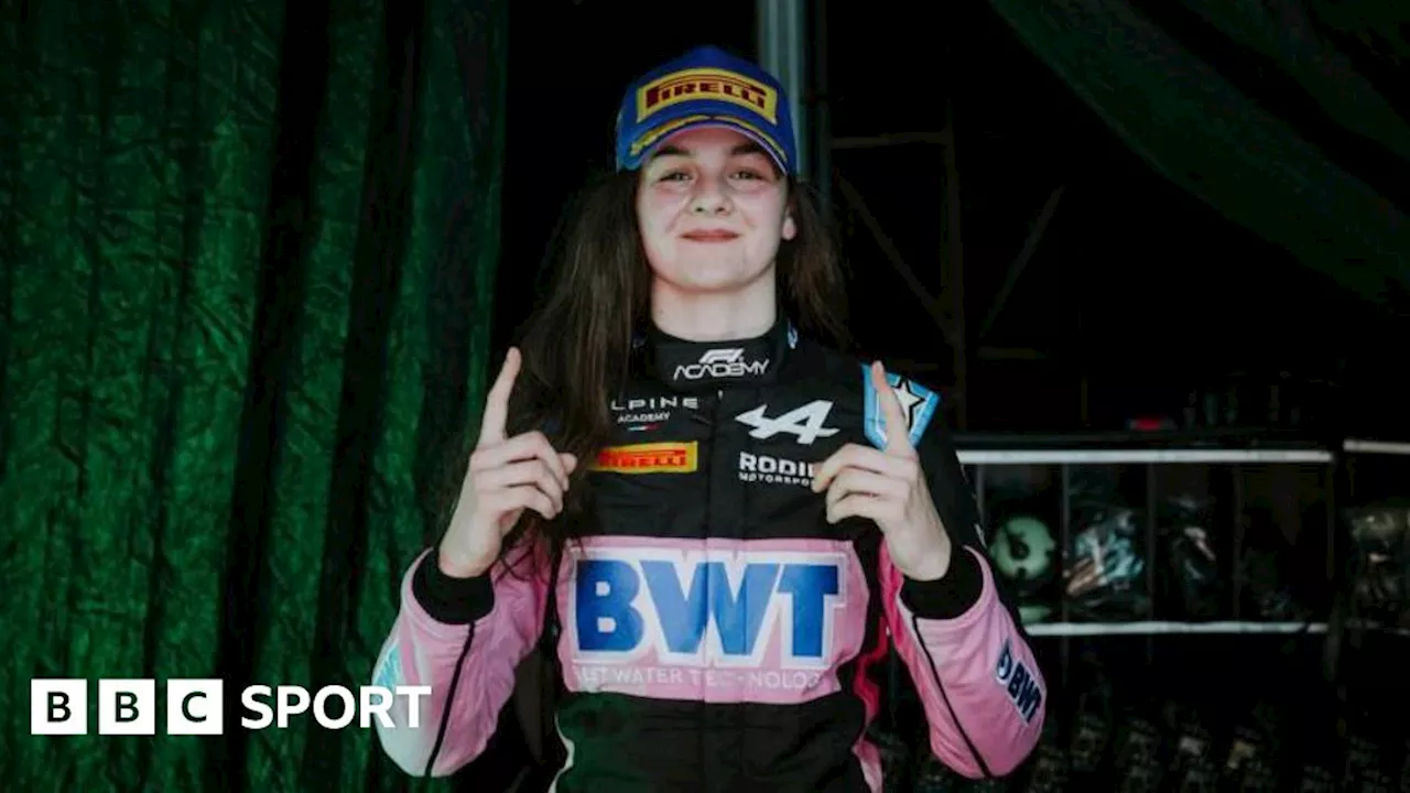 Abbi Pulling: Briton becomes first female driver to win F4 race