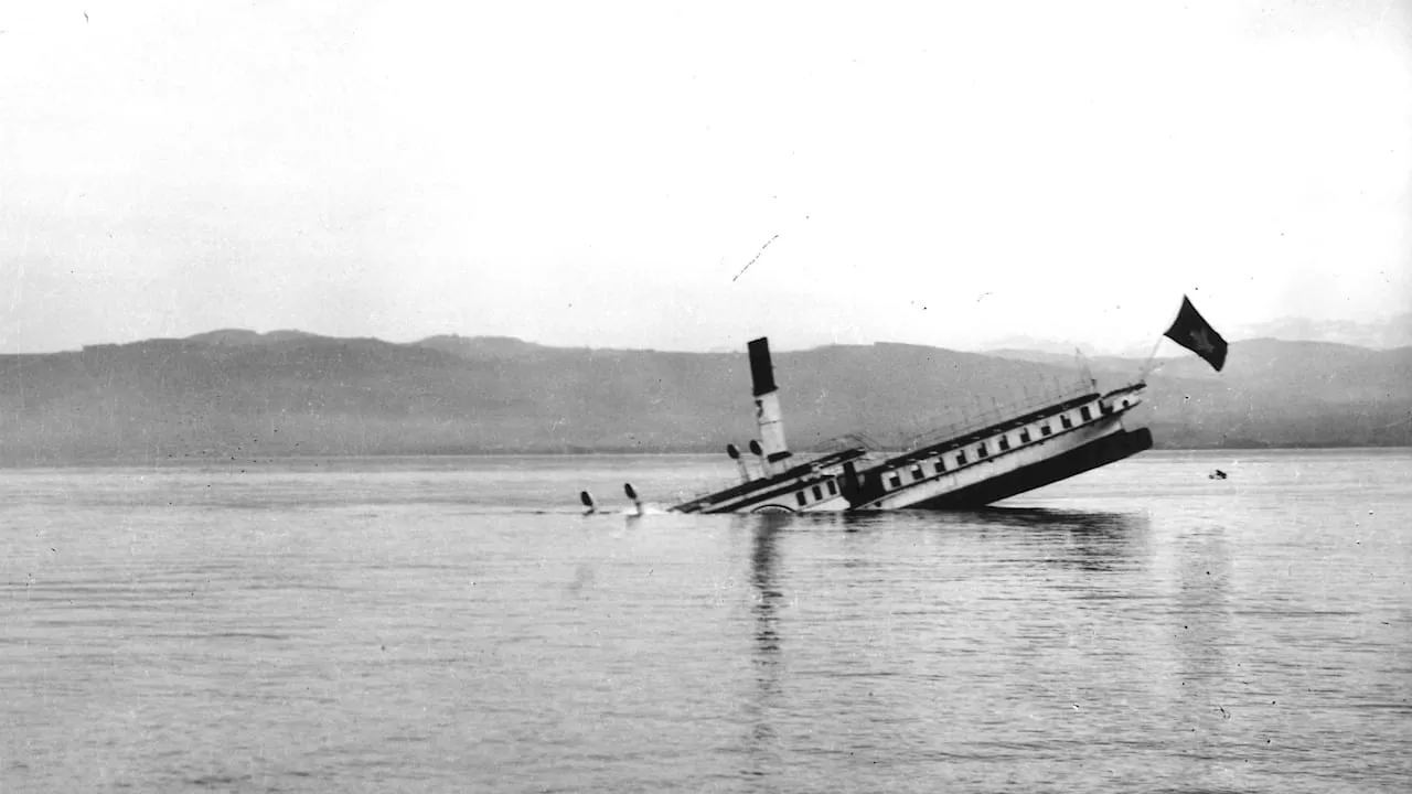 Bodensee: Beinaheunfall bei Bergung des Oldtimer-Schiffes „Säntis“