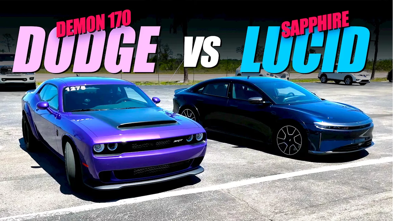 Lucid Air Sapphire vs. Dodge Demon 170: One Of Them Got Schooled On The Quarter Mile