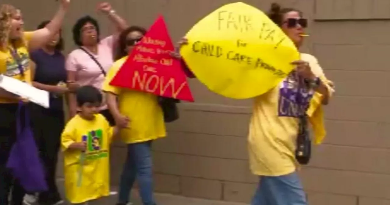 Los Angeles rally calls for state funds to pay for child care