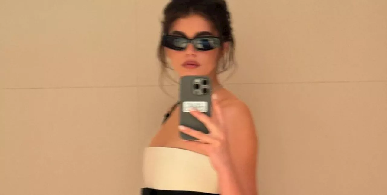 Se Kaia Gerber sceglie le unghie bianco latte per la primavera 2024
