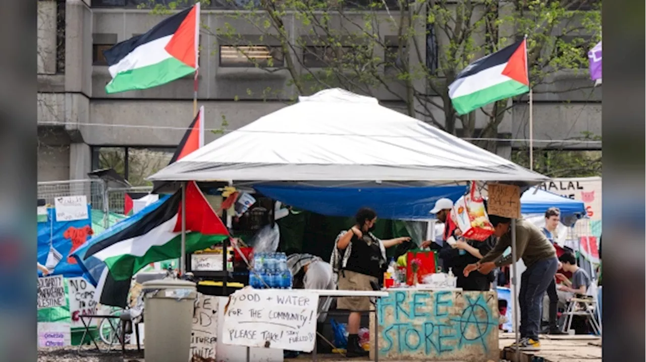 New pro-Palestinian encampment at Université du Québec à Montréal, organizers say