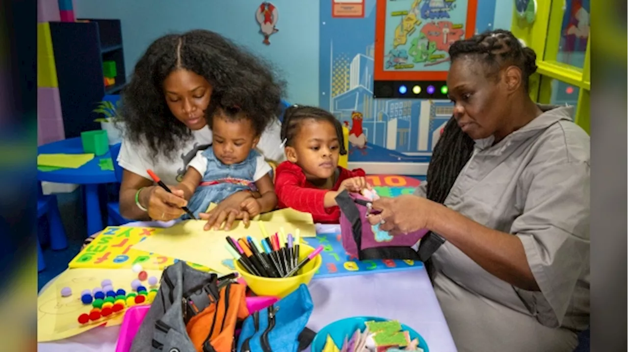 NYC's Rikers Island jail gets a kid-friendly visitation room ahead of Mother's Day