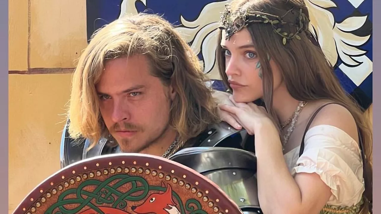 Dylan Sprouse and wife Barbara Palvin sport 16th century fashion while attending Renaissance fair in...