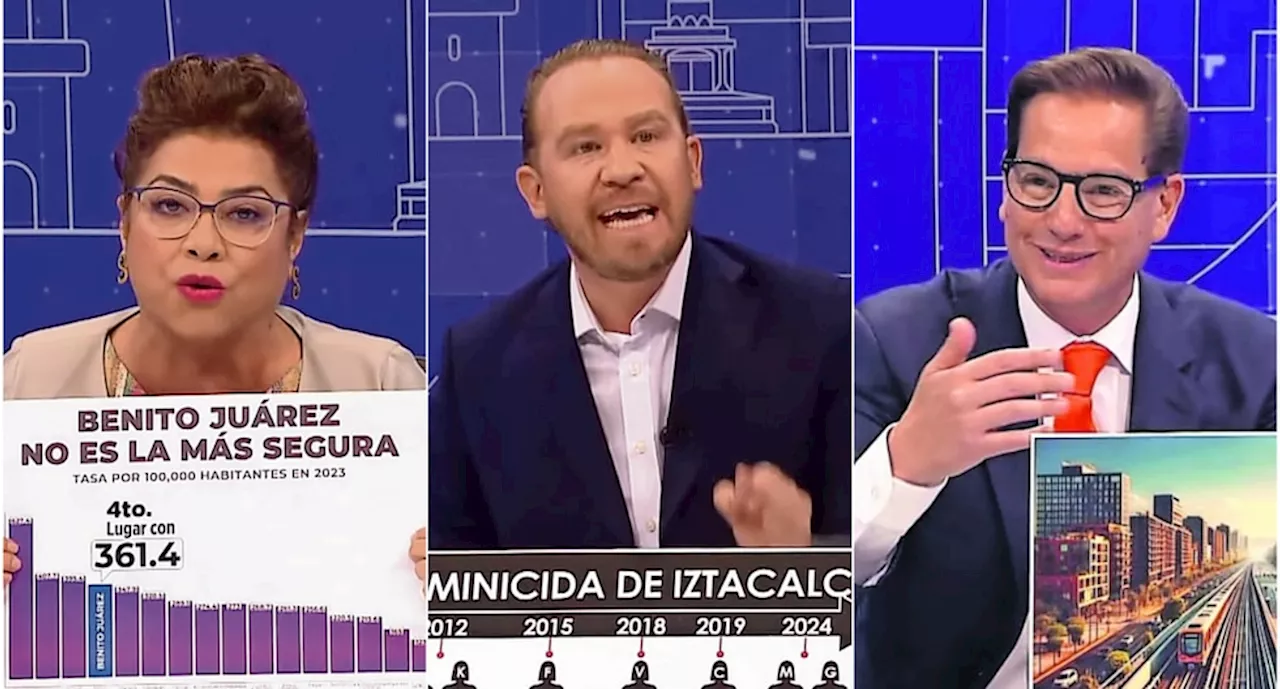 Tercer debate por la CDMX: Lluvia de promesas y acusaciones