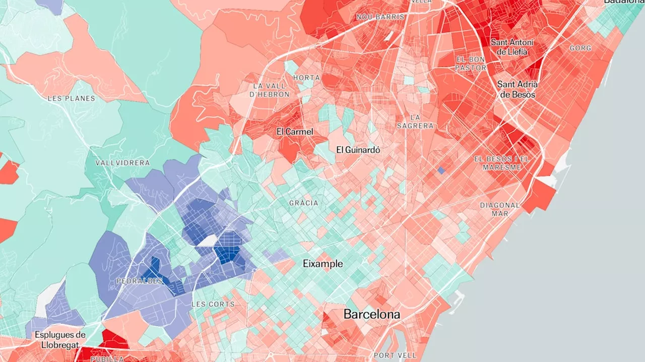 Los resultados de las elecciones de Cataluña, calle a calle