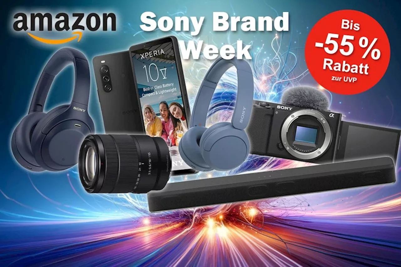 Mega Sony Brand Week im Amazon Sale: Jetzt bis zu 55% auf Sony Kopfhörer, Kameras, Smartphones und mehr