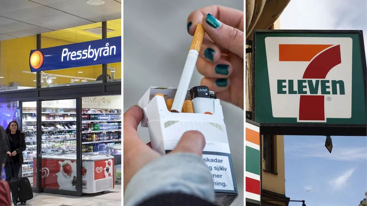 Pressbyrån och 7-Eleven vill sluta sälja cigaretter