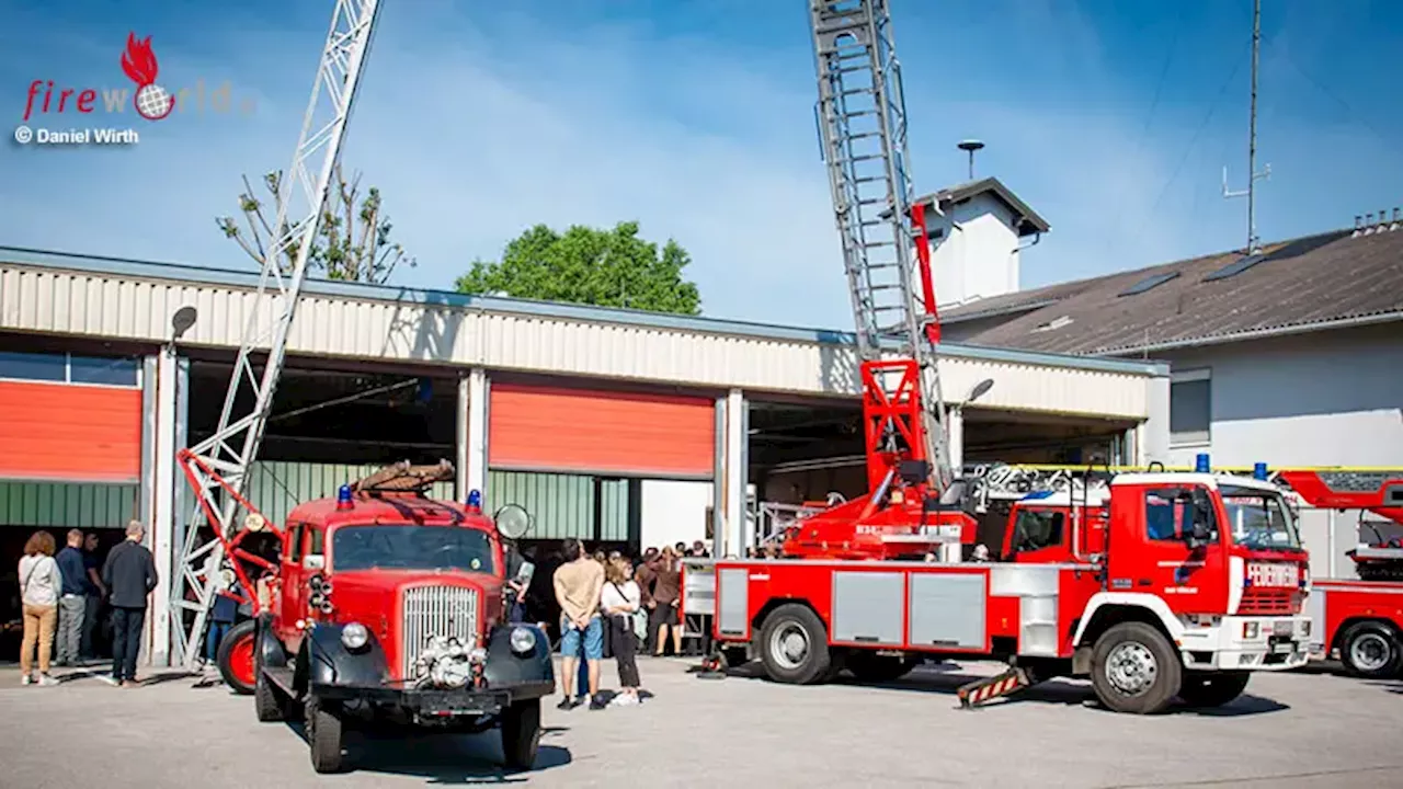 D: Feuerwehr Bad Vöslau segnete ihre neue Magirus-Drehleiter