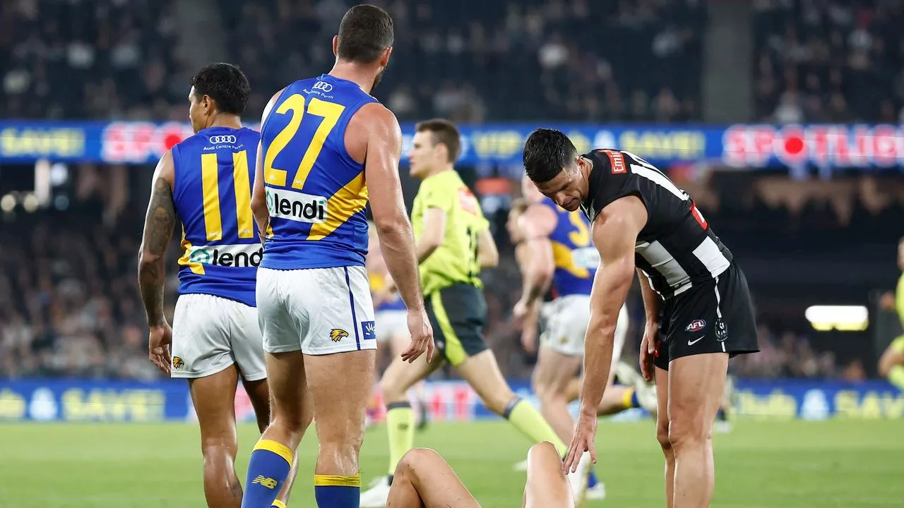 West Coast veteran learns fate for heavy collision on Pies midfielder