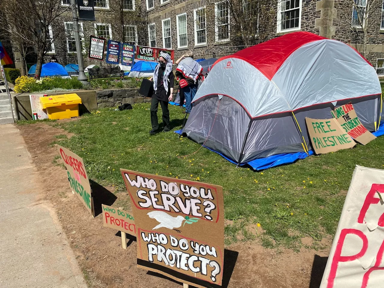 Pro-Palestinian encampment set up at Dalhousie University in Halifax