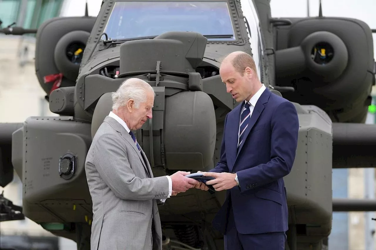 King Charles hands military title to son William in rare joint appearance