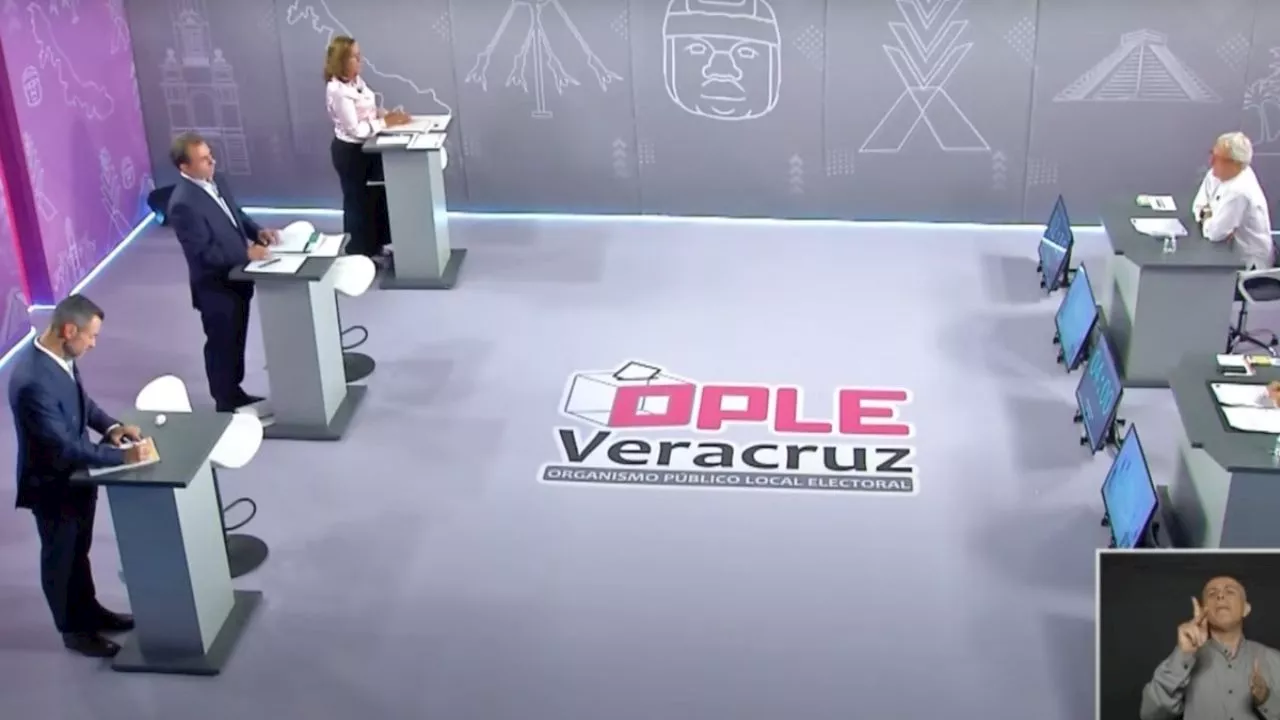 Candidatos de Veracruz “siguieron peleando” en segundo debate a la gubernatura