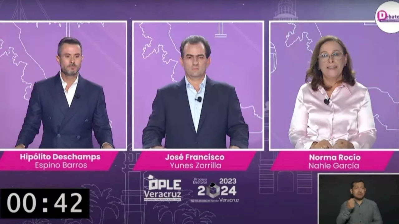 Mira EN VIVO lo que están diciendo los candidatos durante el segundo debate por el gobierno de Veracruz