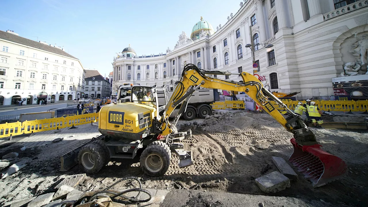 Bagger am Michaelerplatz - Sorge um Weltkulturerbe