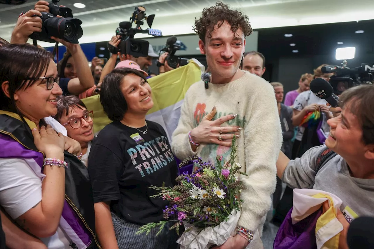 Le Suisse Nemo, vainqueur de l'Eurovision, accueilli en héros dans son pays