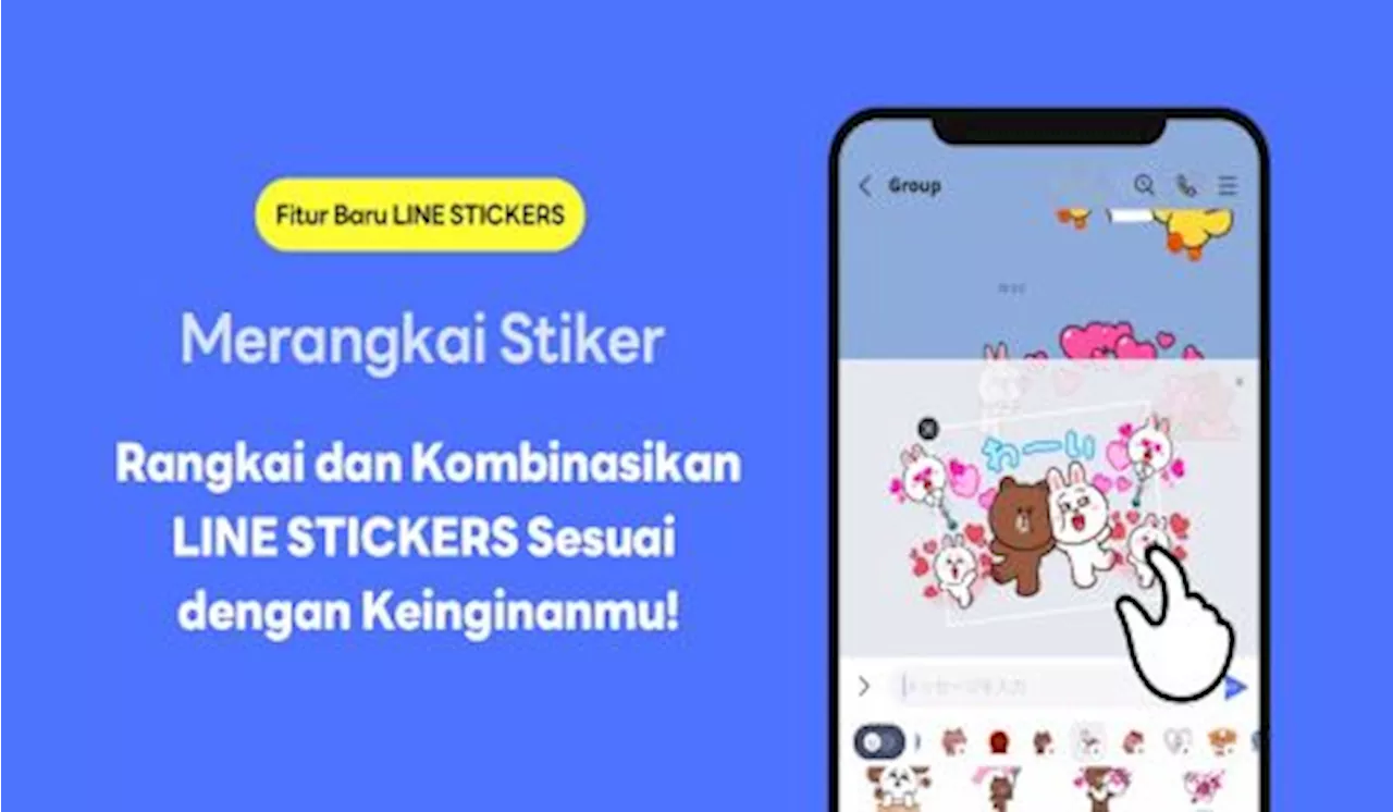 Ada Fitur Merangkai Stiker di Line Stickers