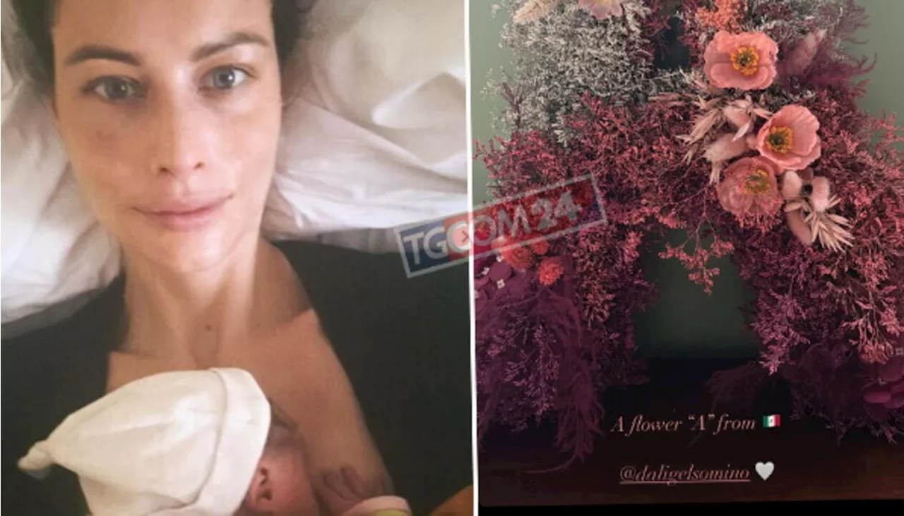 Marica Pellegrinelli mamma, arrivano i fiori della fidanzata di Eros Ramazzotti